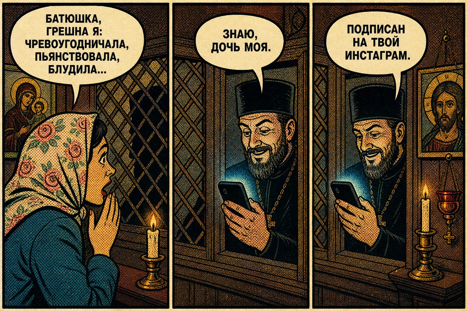 Батюшка в инстаграме