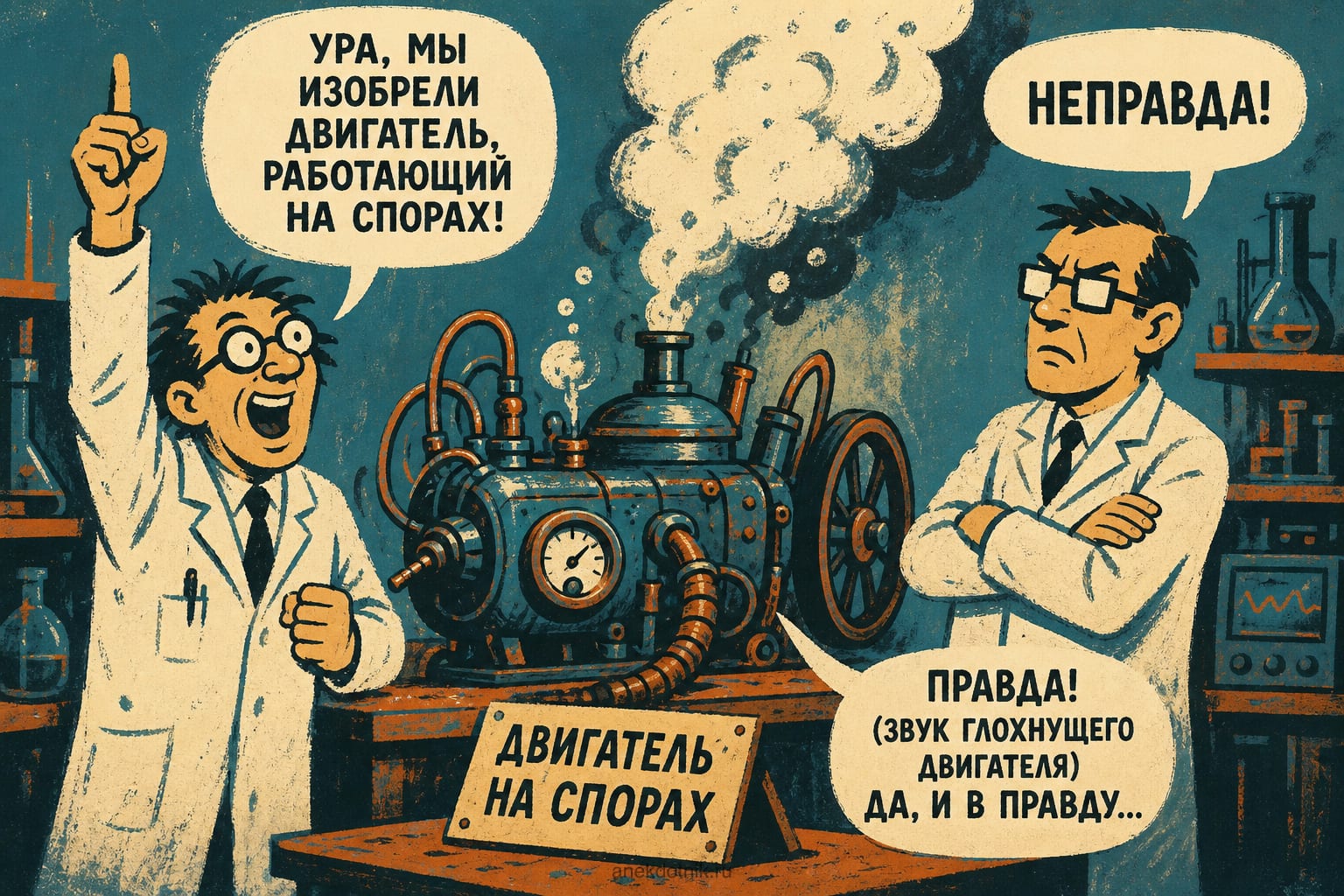 Двигатель на спорах