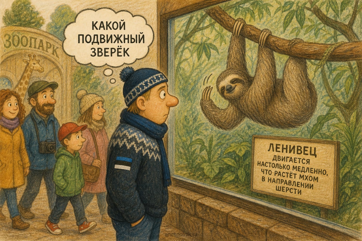 Эстонец и ленивец — кадр 1