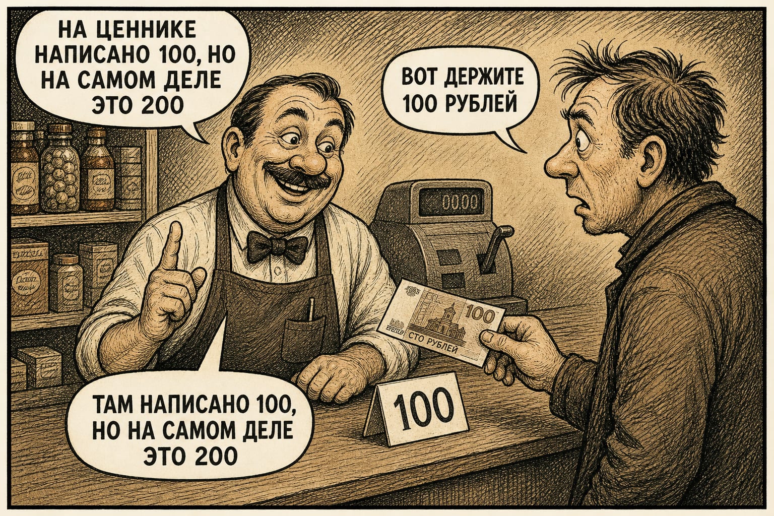 Логика кассира — кадр 1