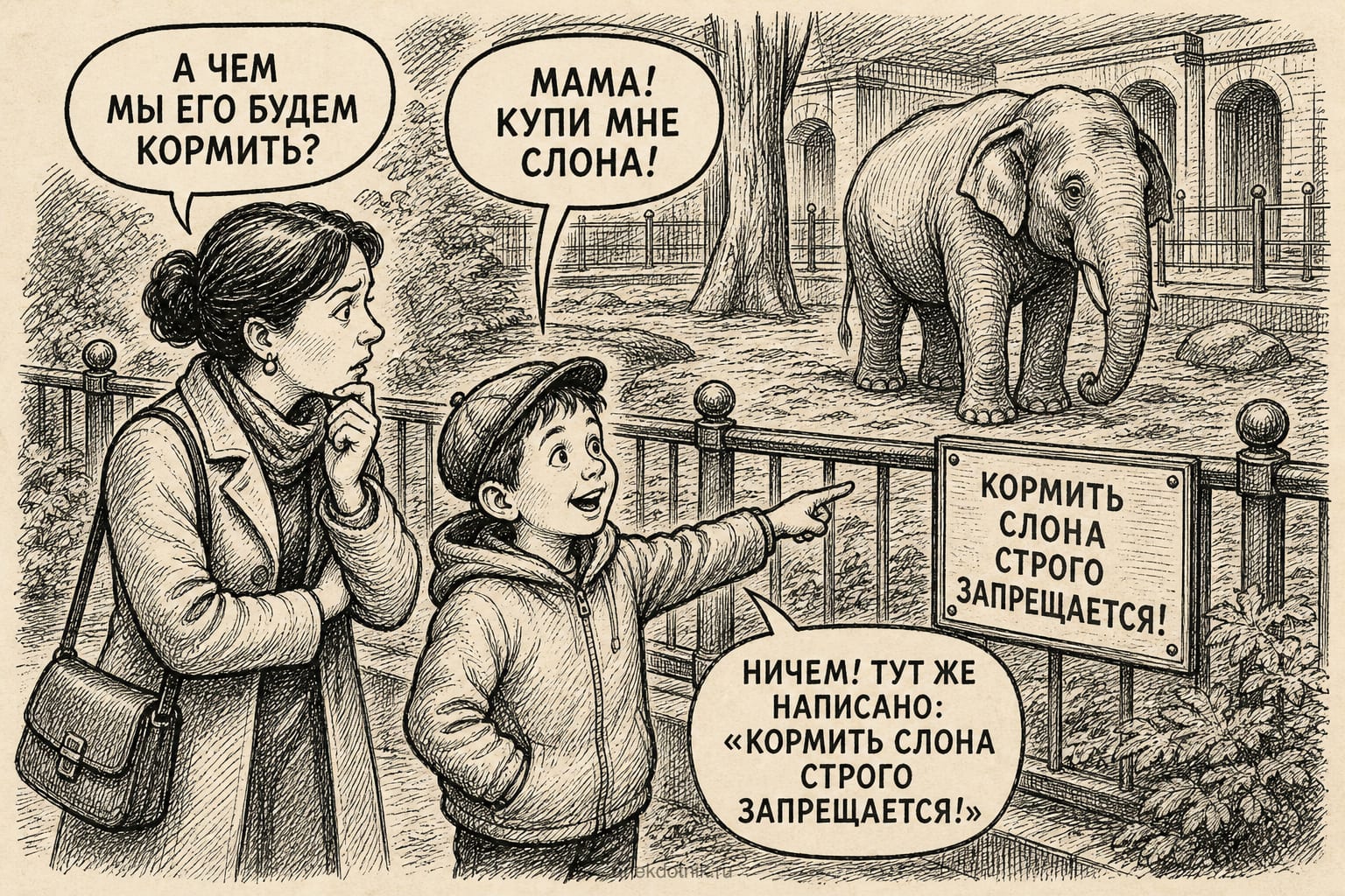 Логика ребёнка в зоопарке