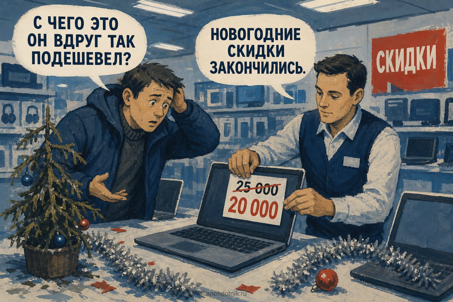 Новогодние скидки закончились