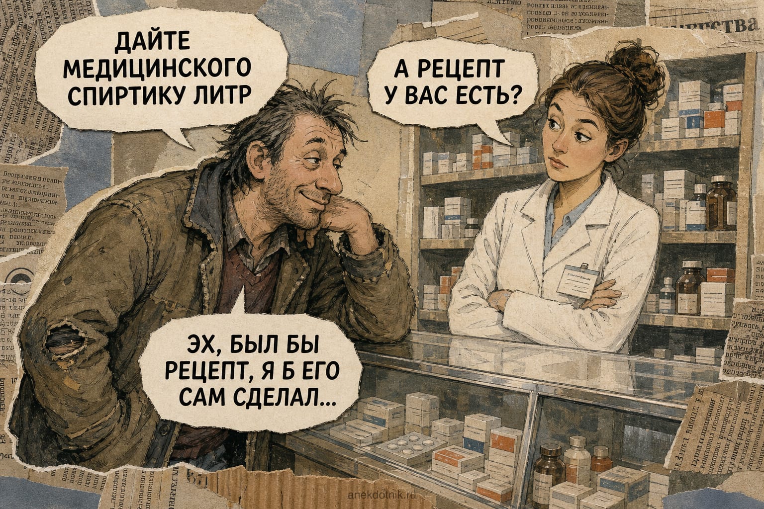 Рецепт для спирта
