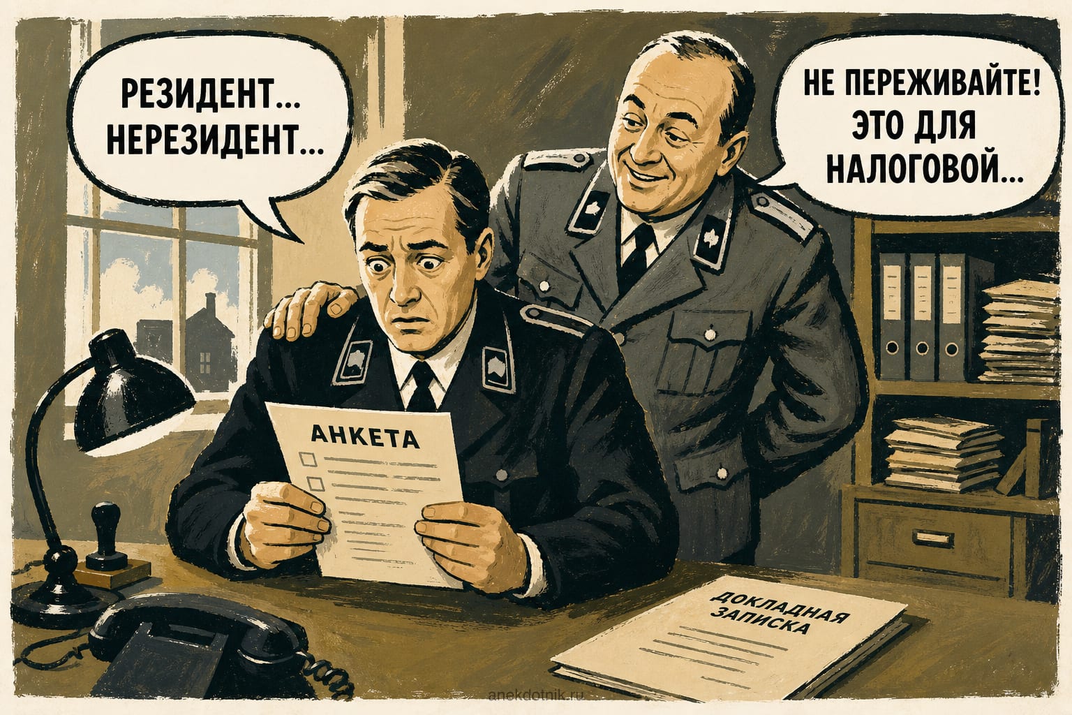 Штирлиц и налоговая анкета