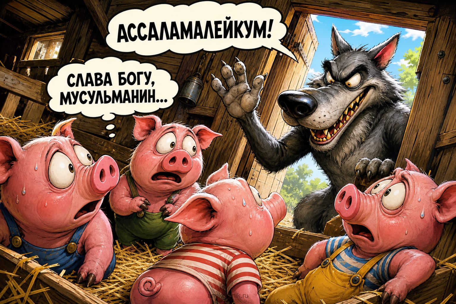 Волк в свинарнике