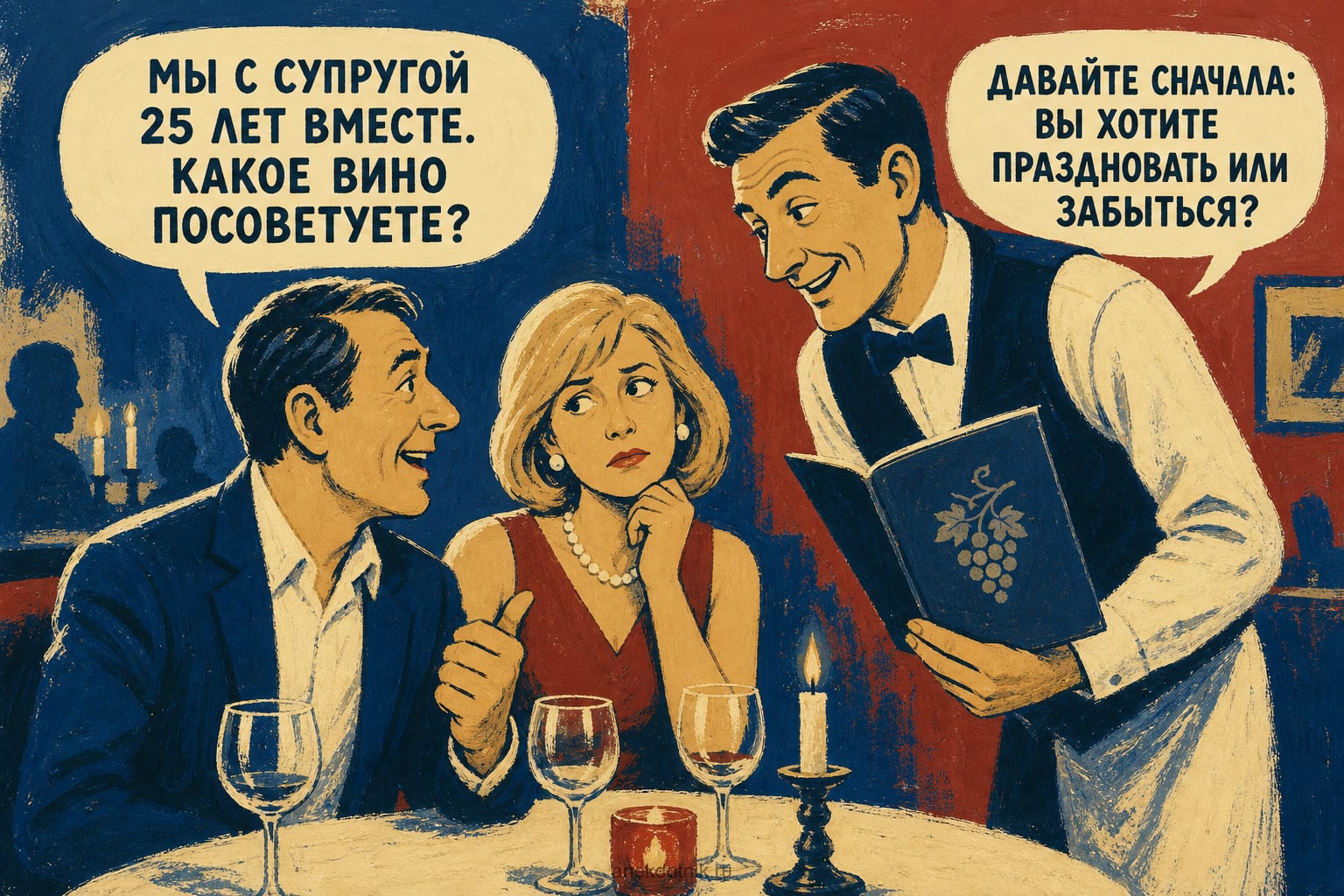Выбор вина на годовщину